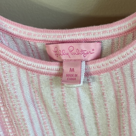 Lilly Pulitzer belted tank top Ribbed size Medium - Picture 7 of 8